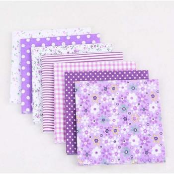 Nähset Blumen‑Patchwork 7x25 cm – 100 % Baumwolle
