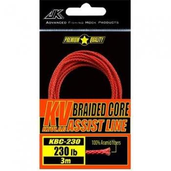JK KBC Lure Kevlar – Ligne d’assistance 8 brins, rouge, crochet d’assistance, 230 lb