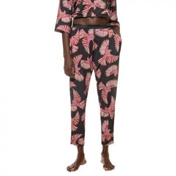 Mey Damen Pyjamahose 7/8 Flying Bird Grau L