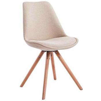 Silla de Espera Toulouse Rund en Tela Crema Natural