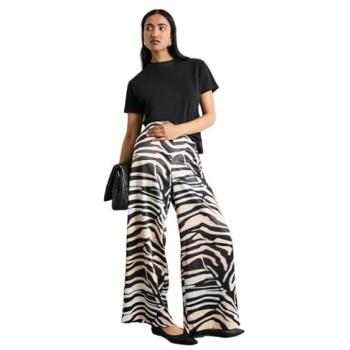 Size 12 Zebra Printed Satin Tailored Leggings – Women's Wear