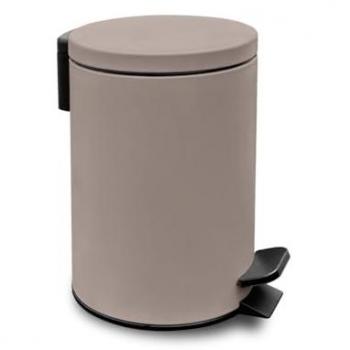 Poubelle compacte de salle de bain – Collection TODAY Utility 3 L, Ø 17 × H 25 cm – Polypropylène rose pastel