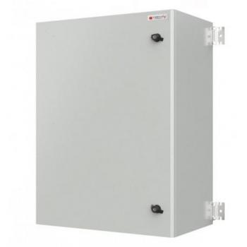 Armadio Rack 19'' 13U grigio a muro con porta cieca IP65 profondo 400 mm