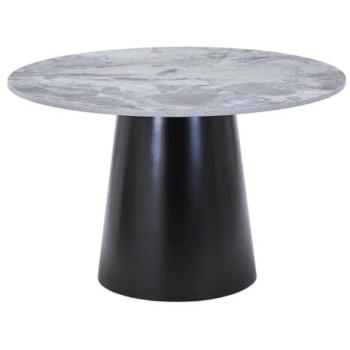 Table Ø120cm Style Industriel Pied Conique