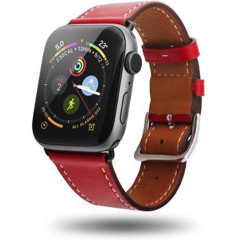 Correa Unotec de Cuero Roja para Apple Watch 38/40mm