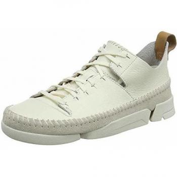 Clarks Trigenic Flex, Baskets Femme, Blanc, 40 EU