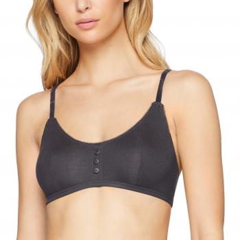 Dim Les Pockets Ed. Limitada Top canalé, Corto para Mujer, Gris Granite 6ow, Talla L