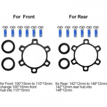 Bike Hubs Aluminium Alloy Front 100MM to 110MM Rear 142MM to 148MM Conversion