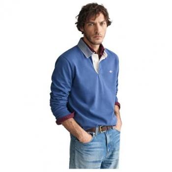 Polo Gant a Maniche Lunghe 200082 Vintage Blue M