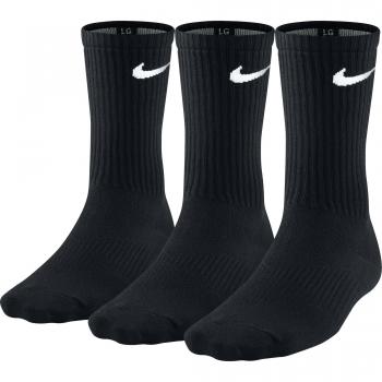 Nike Men's 3-Item Crew Sock Bundle – Black & White, Medium