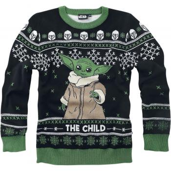 Maglione Unisex Star Wars The Mandalorian Grogu 128-164 Nero