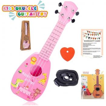 Ukulele Lúdico de 44 cm con Cuatro Cuerdas