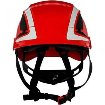 Casque 3M SecureFit Rouge Ventilé, Réfléchissant, CE