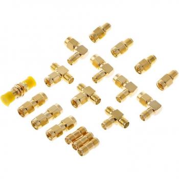 Paquete de Convertidores de Antena Coaxial SMA – 18 Unidades