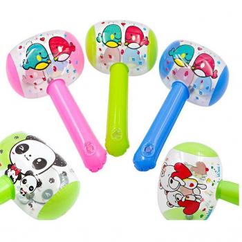 20CM Inflatable Animal Pattern Hammer with Bell for Kids