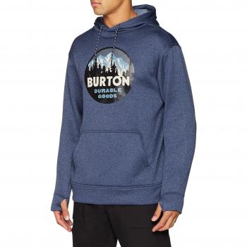 Herren-Oak-Hoodie von Burton – Mood Indigo Heather – L