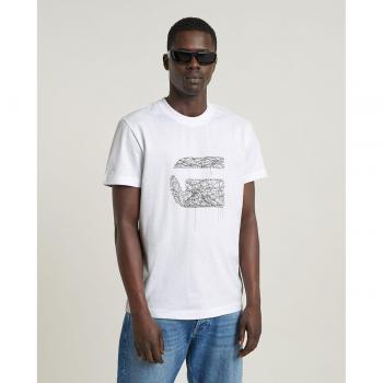G-Star Raw Men's Organic Cotton Stitch Burger Graphic Tee