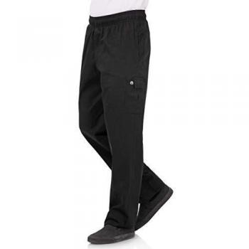 Pantalon de cuisine Slim Fit Cargo noir unisexe Chef Works S