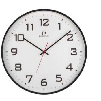 Orologio da Parete Lowell Moderno in Plastica Bianco e Nero