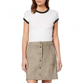 Jupe femme marron faux-suéde X-Small Vmdonnaray