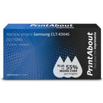 Cartouche Toner PrintAbout pour Samsung CLT-K504S (SU158A) – Pack Quadruple Couleur
