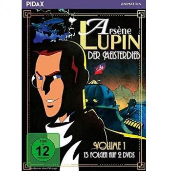 Arsene lupin der meisterdieb vol 1 die ersten 13 folgen der erfolgsserie nach der romanvorlage von maurice leblanc pidax animation 2 dvds