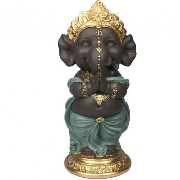 Ganesha en bleu signé SIGRIS