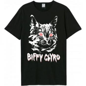 Adult Unisex Black Cat Biffy Clyro T-Shirt – Amplified, S