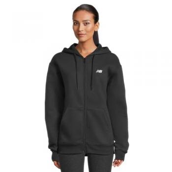 Sweatshirt à capuche Full Zip New Balance Noir M