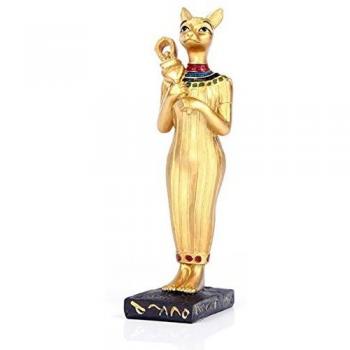 Decorative Golden Bast Figurine