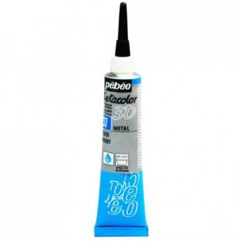 Pébéo Setacolor 3D Metal Silver 20ml for Fabrics