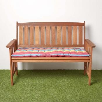 Homescapes Multi-Color Stripe Bench Cushion for 2