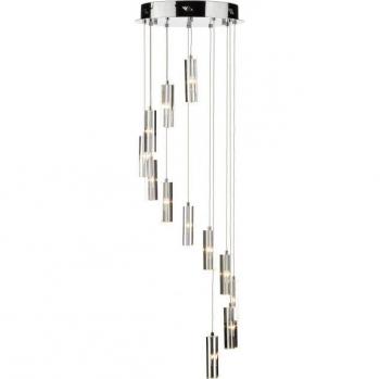 Galileo Lampada a sospensione, 12x G4, cromo lucido