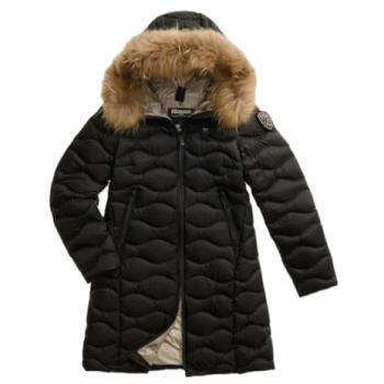 Blauer Manteau Femme Noir Taille L