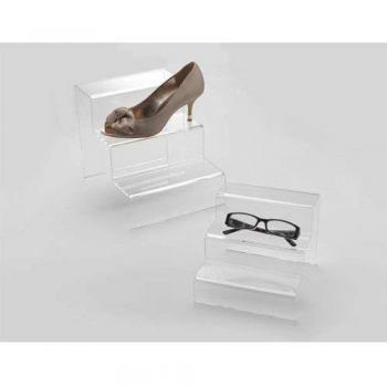 Deflecto 3-stufiges Display, transparent, 220 x 230 x 285 mm