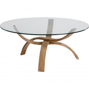 Couchtisch 7060 von HASSE MÖBEL, Nussbaum/Asteiche