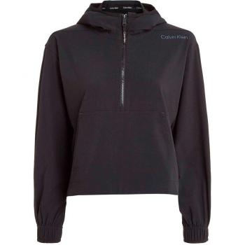 Giacca Donna Calvin Klein Half Zip con Logo Fist Nero