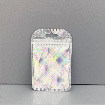 Bolsa Ziplock de papel Kraft para collares y pendientes, 7x10cm, 50 unidades
