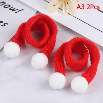 1:12 Miniature Christmas Decoration Set for Dolls with Hat and Scarf