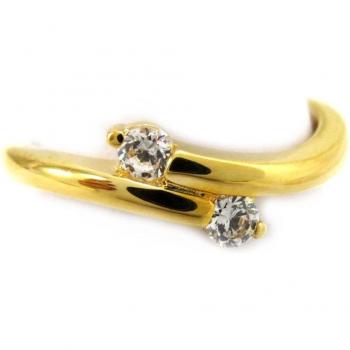 Gold-Trimmed Câlin Ring (Size 52)