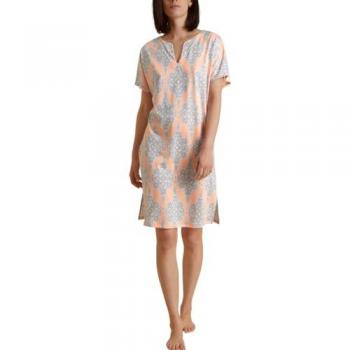 CALIDA Favourites Balance Nachthemd für Damen, Kurzarm, 95 cm, Orange