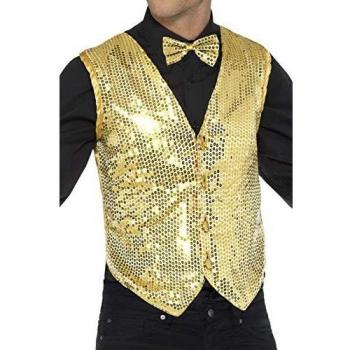 Gilet da Festa Oro Paillette