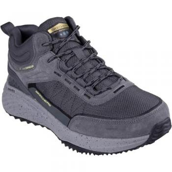 Skechers Bounder RSE Charcoal-Lime Outdoor Lace‑Up Shoes for Men