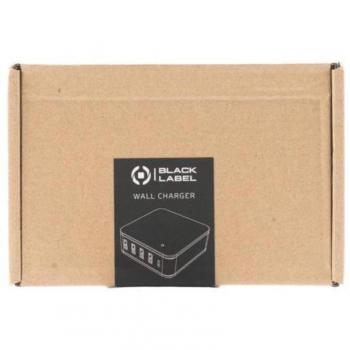Station de Charge Celly Linea Noir Étiquette : 4 USB + 1 USB‑C PD (QC3.0)