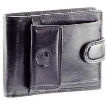 Portfolio cuir noir Éléphant Doré
