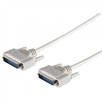 S-CONN 25-Pin D-SUB Male to Male Cable, 1.8m