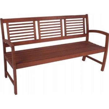 Gartenbank Holzbank MADISON 3-Sitzer Länge 156 cm Sitzbank Holz Eukalyptus FSC 100%