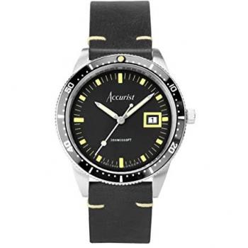 Accurist Dive Mens Stainless Steel Classic Analogue Quartz Watch