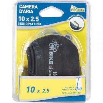 Camera d'aria 10x2.5 per monopattino con valvola curva