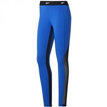 Reebok Damen Sh Highrise Mesh Tight Leggings, humblu (blau), XL